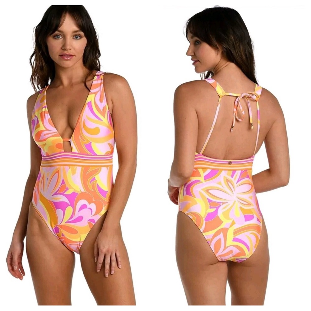 NEW Sunshine 79 Plunge Mio One-Piece Swimsuit Size 12